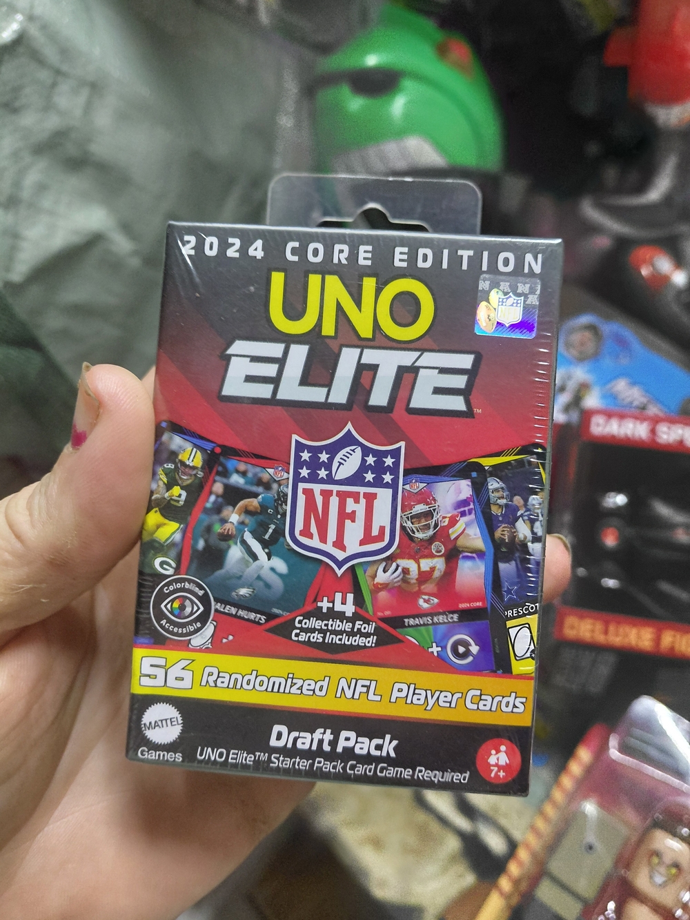 Mattel UNO Elite NFL 2024 Core Edition – Black, Red, Yellow